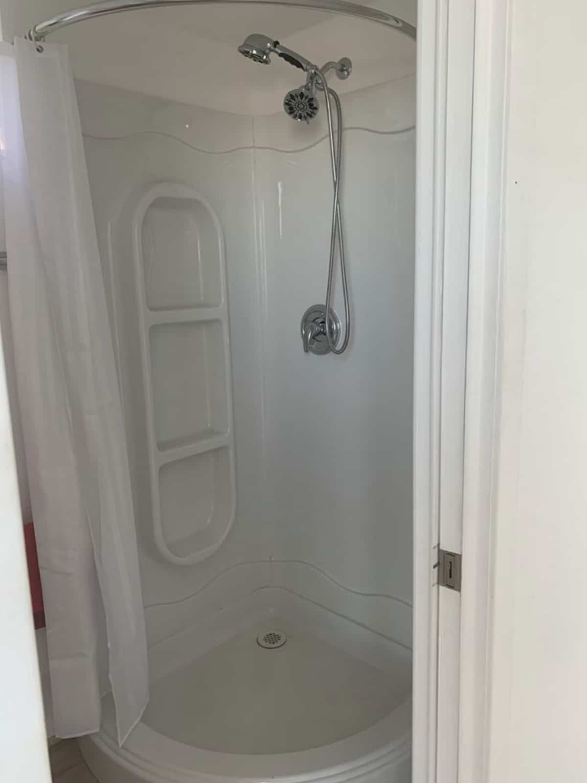 Shower stall in tiny home