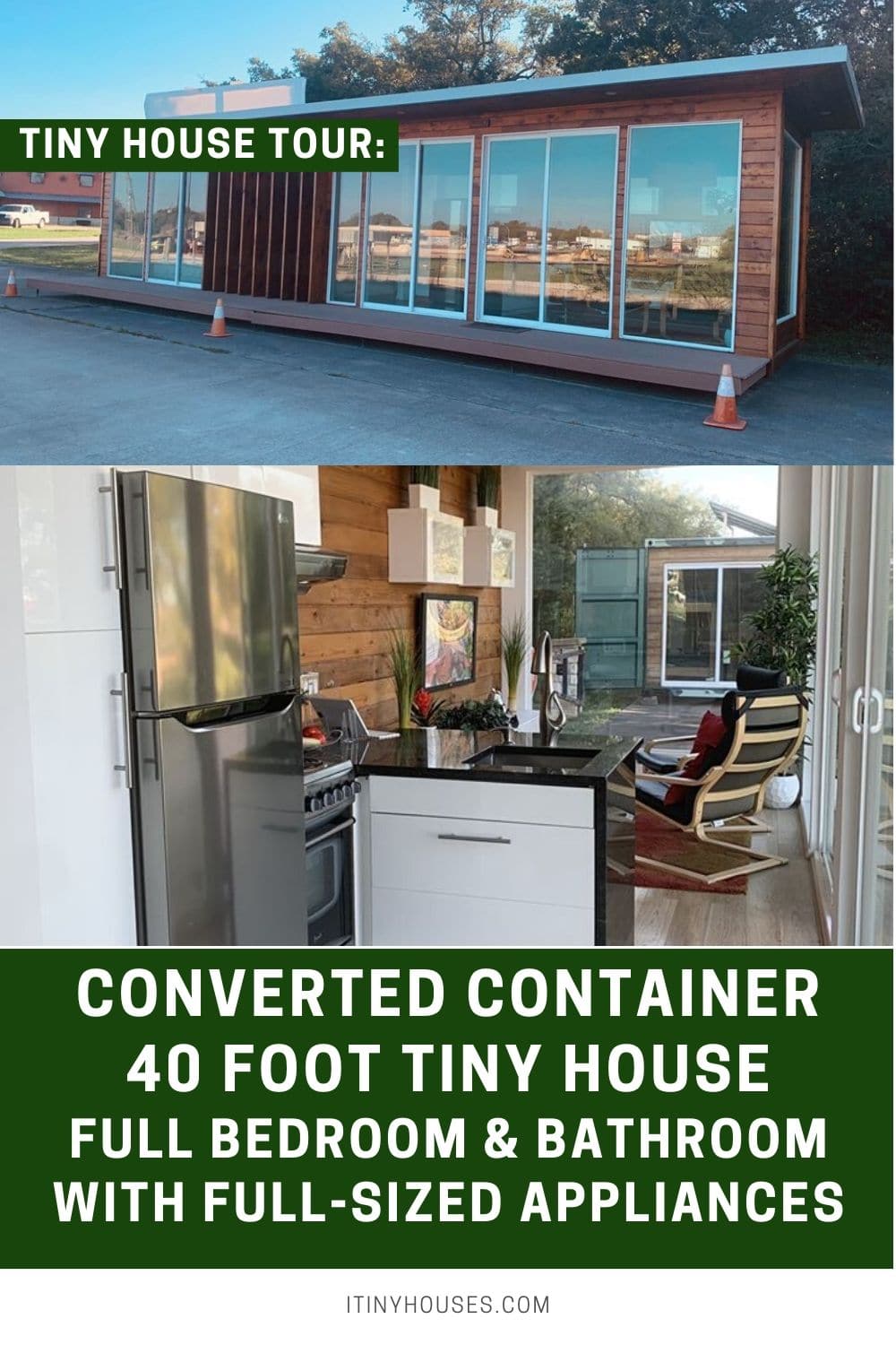 Stunning 40 Foot Luxury Converted Container Tiny House - Tiny Houses