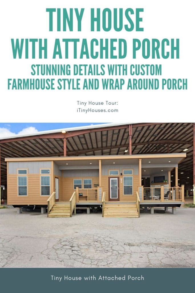 Custom Tiny House with Porch Collage