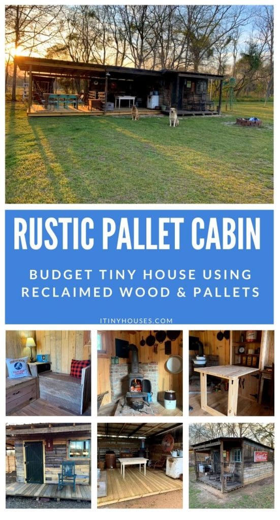 Pallet house collage