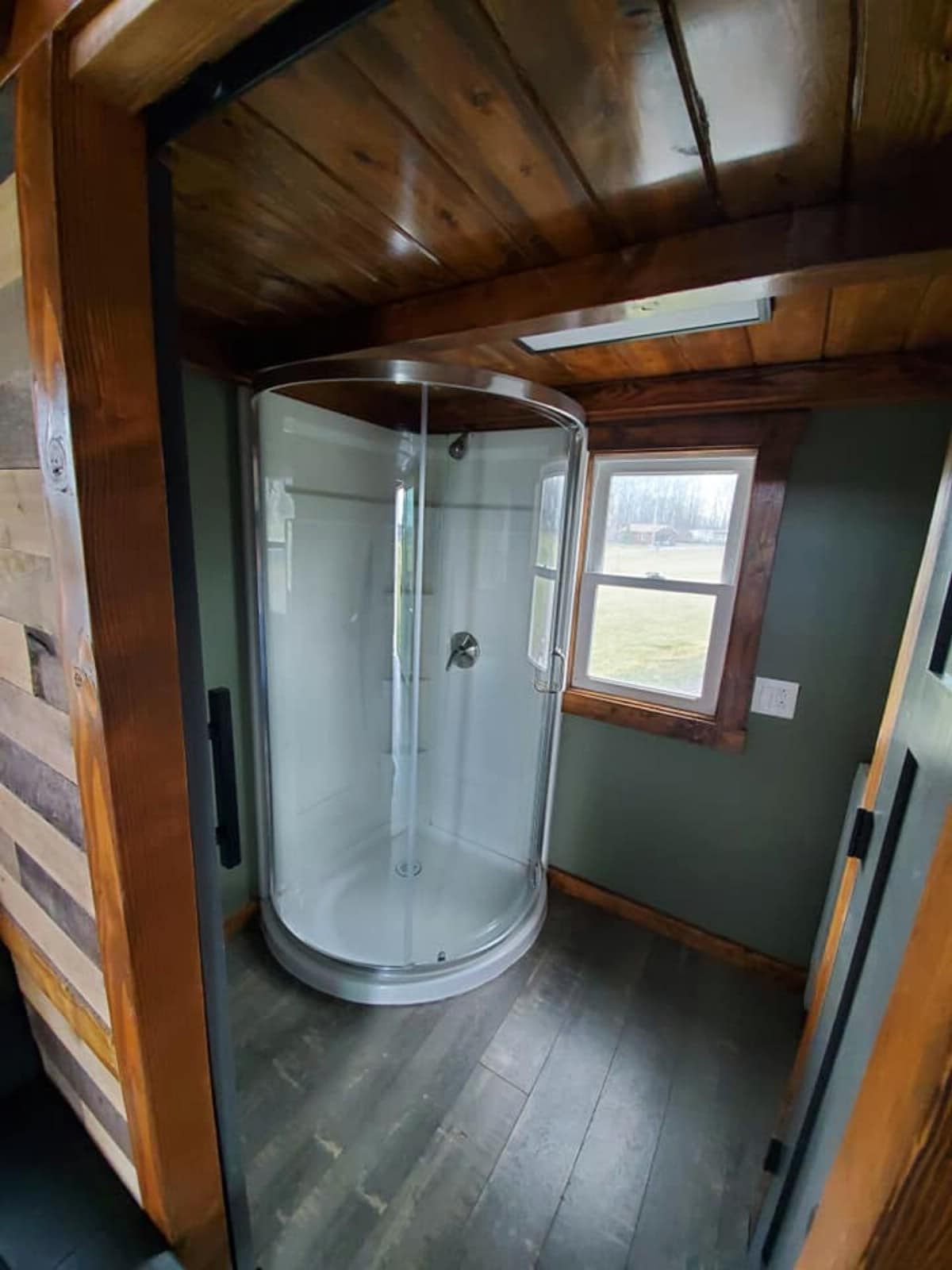 Shower in tiny home
