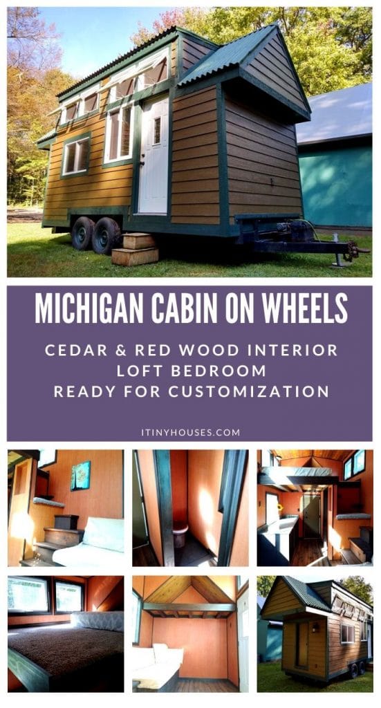 Michigan custom cabin collage