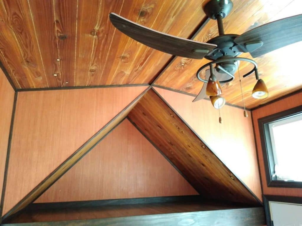 Ceiling fan and ceiling storage