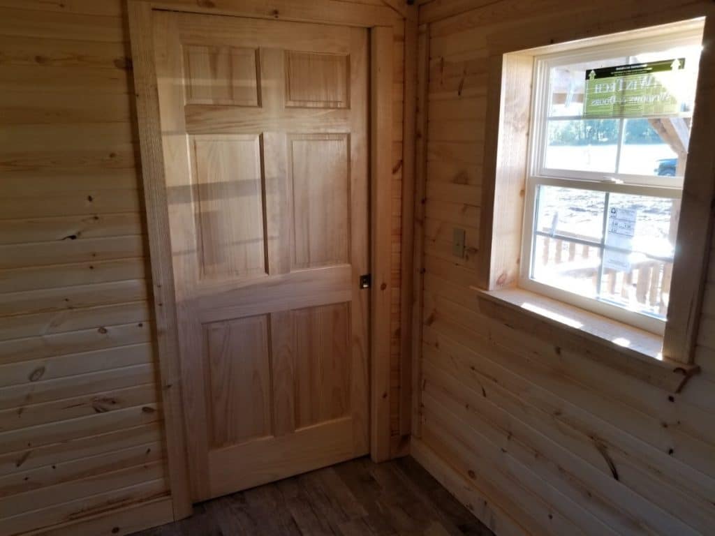 Wooden bedroom door