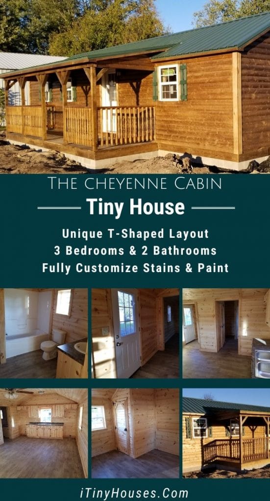 Cheyenne Cabin tiny home collage