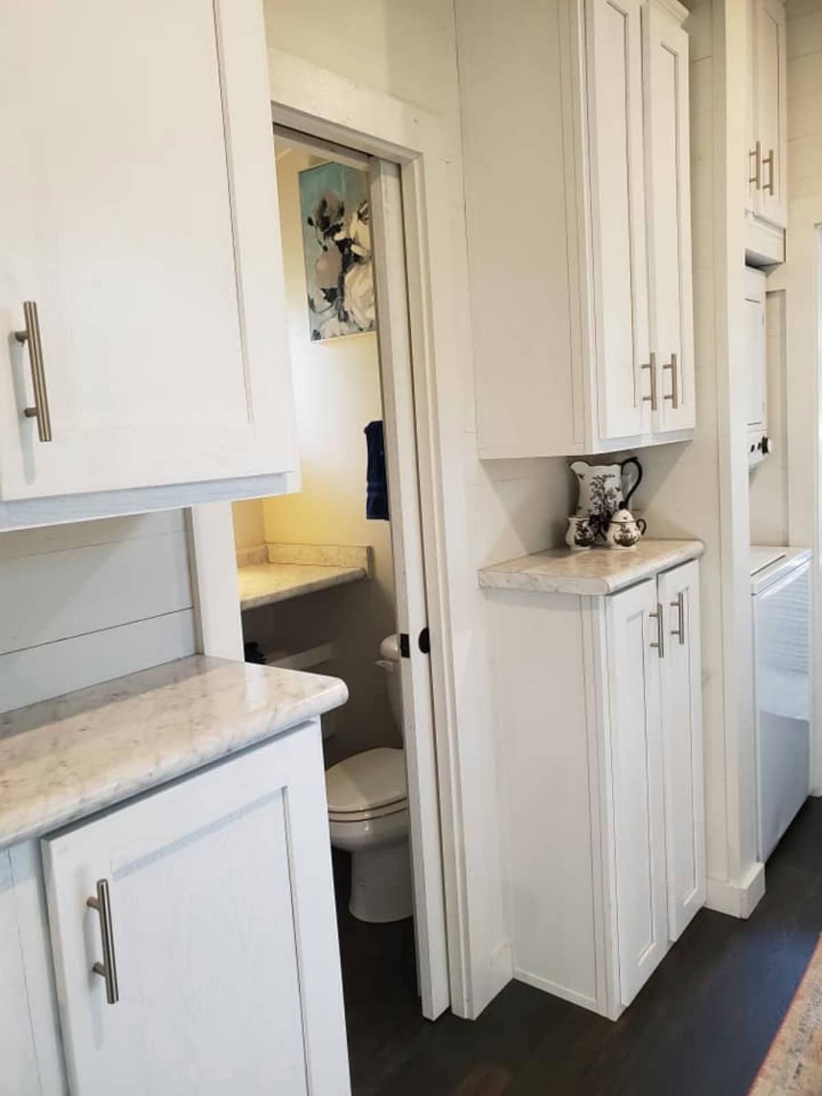 Cabinets in kitchen
