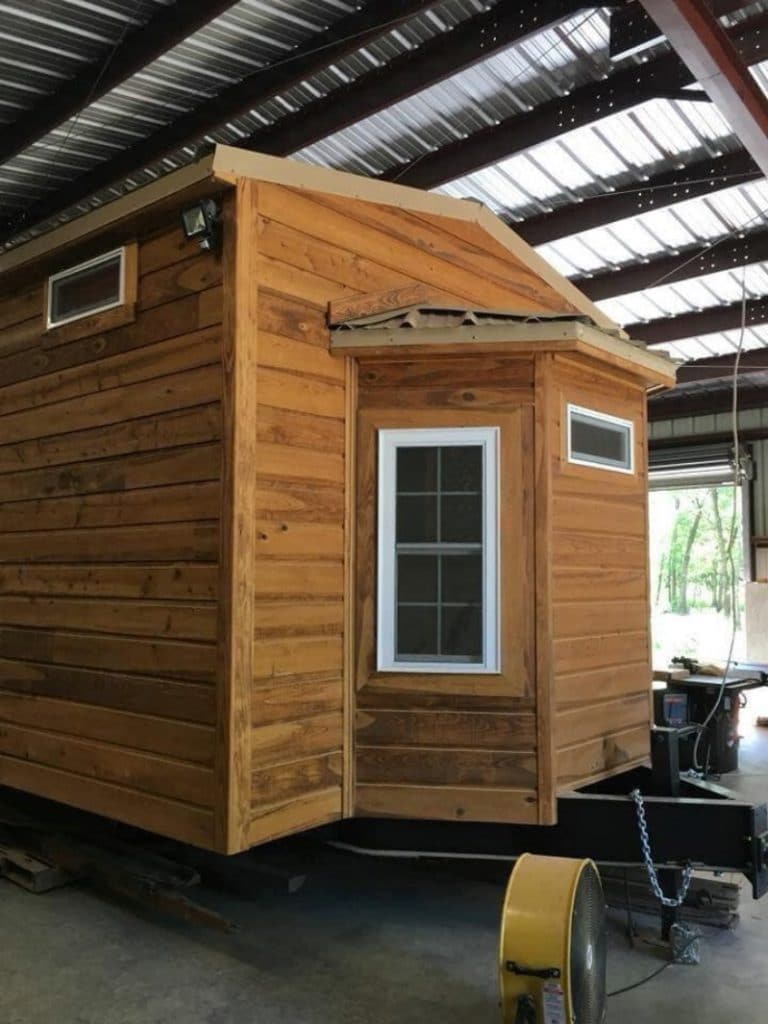 End window seat of tiny home