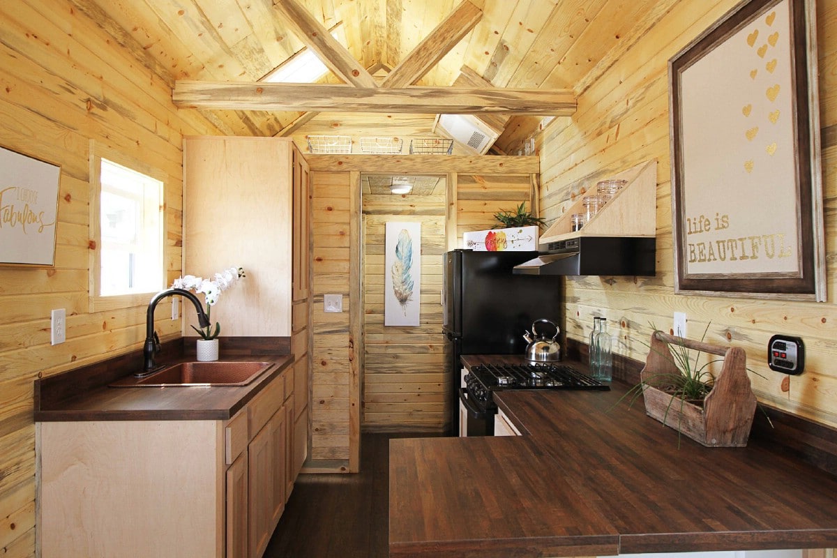 Shaker style wooden kitchen
