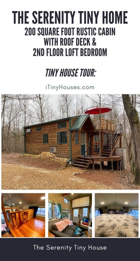 Serenity tiny home collage