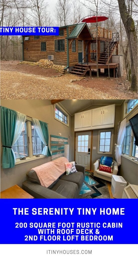 Serenity tiny home collage
