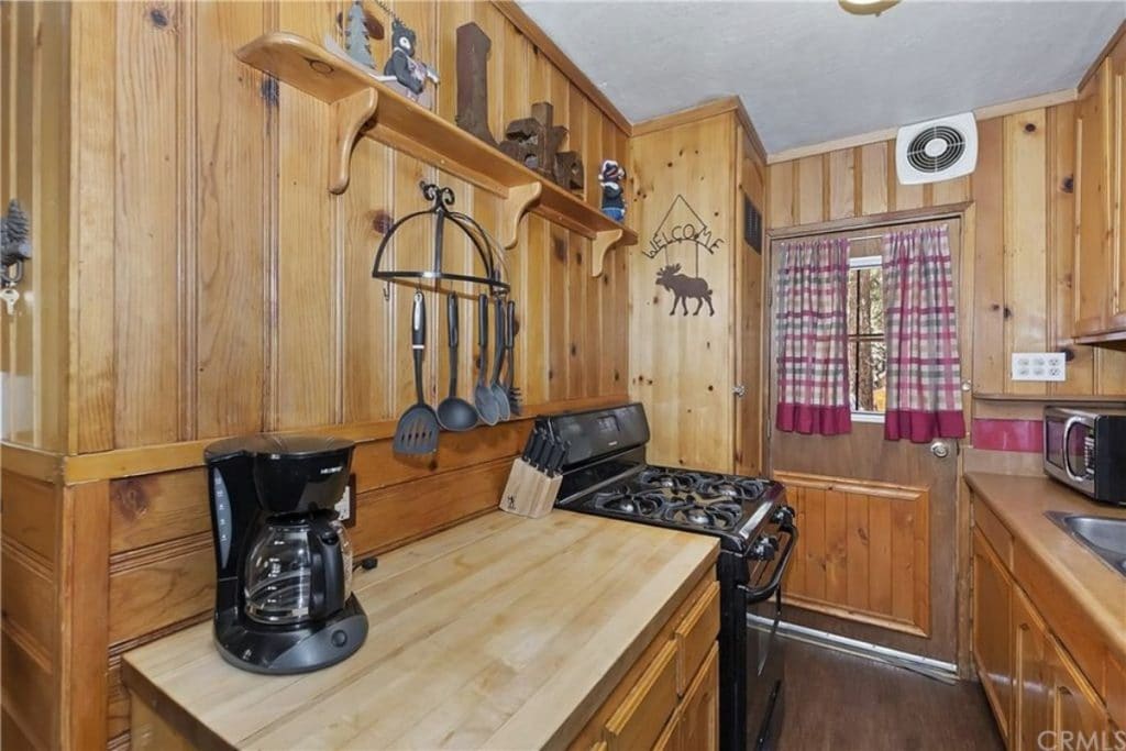 Kitchen counter and stove