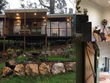 Outback Escape container home collage
