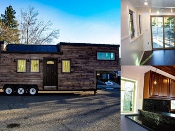 The Paradise tiny home collage
