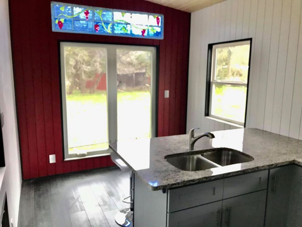 Dual sinks in tiny house