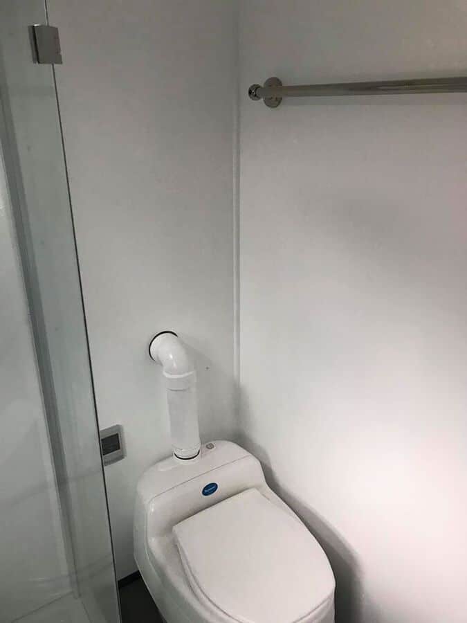 Toilet in tiny house
