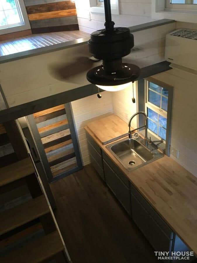 View from loft of kitchen