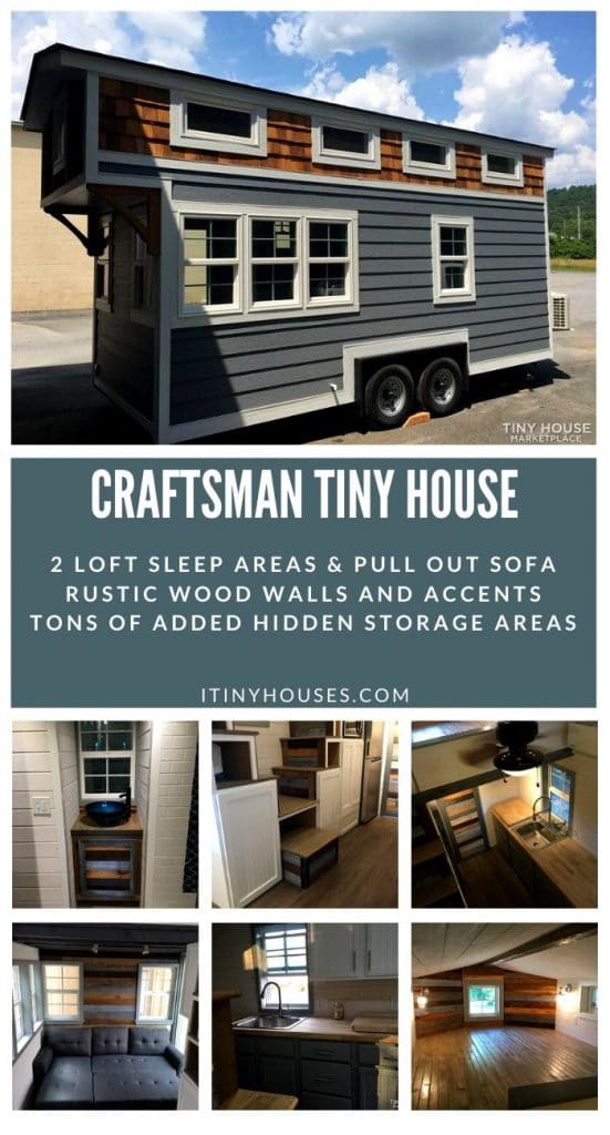 Craftsman tiny house collage