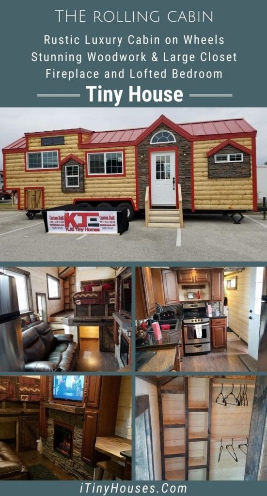 Rolling cabin tiny house collage