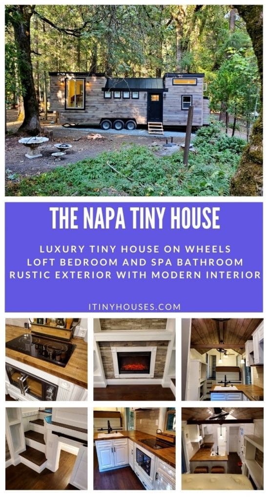 The Napa tiny house collage