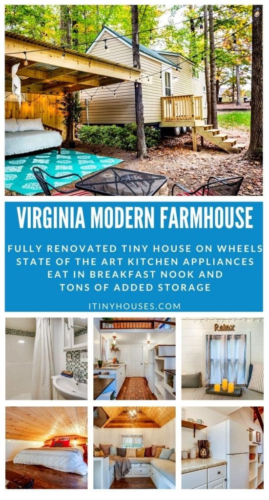 Virginia Rental Tiny House Collage