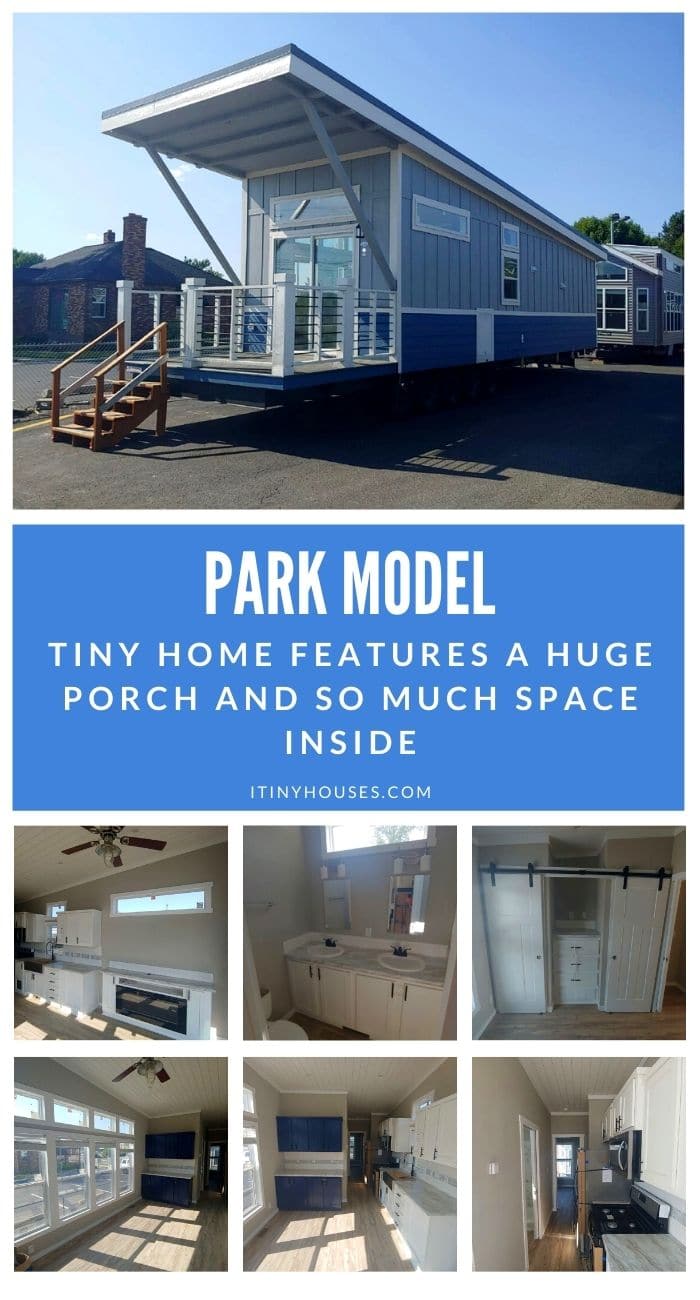 Newest Park Model Tiny Home Features a Huge Porch and So Much Space Inside