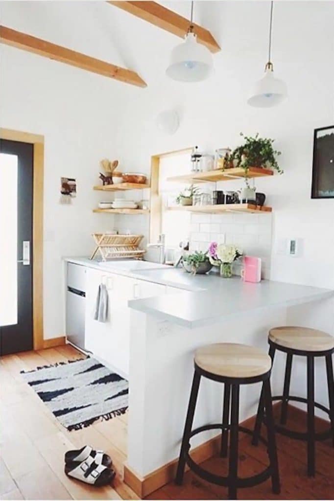 Kitchen of tiny home