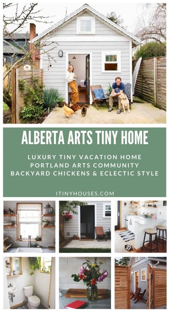 Alberta Arts tiny home collage