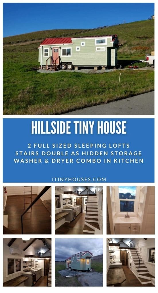 Hillside tiny house collage