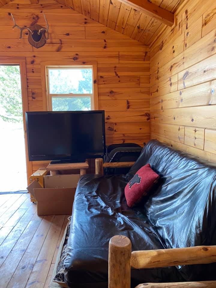 Log cabin living space