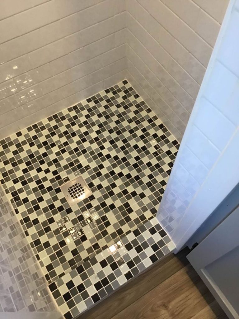 Shower floor tile