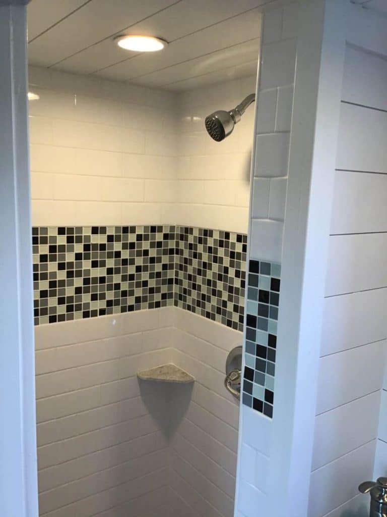 Tile in shower