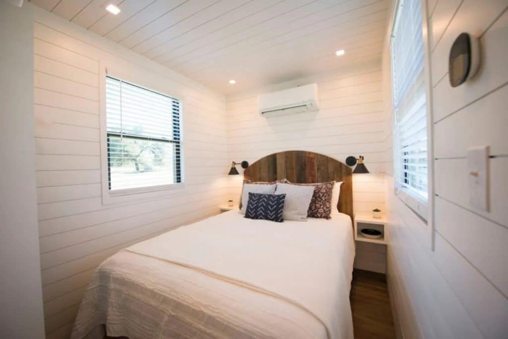Tiny house bedroom bed