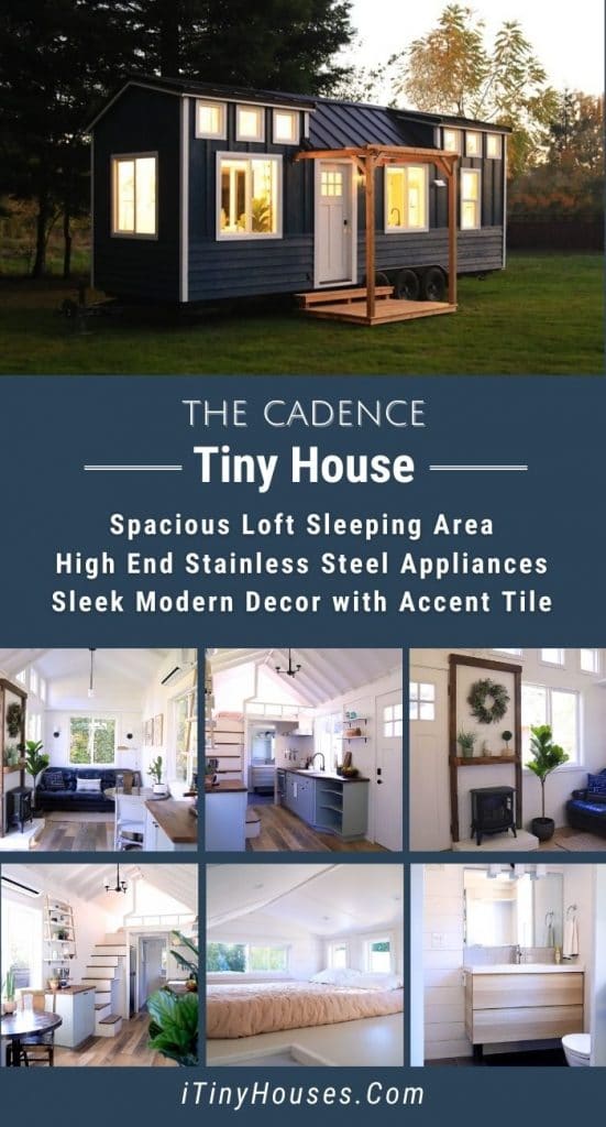 The Cadence tiny home collage