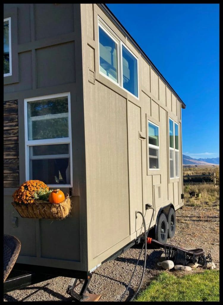 Side of tiny house