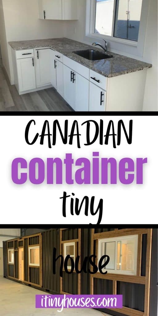 Canadian container home collage