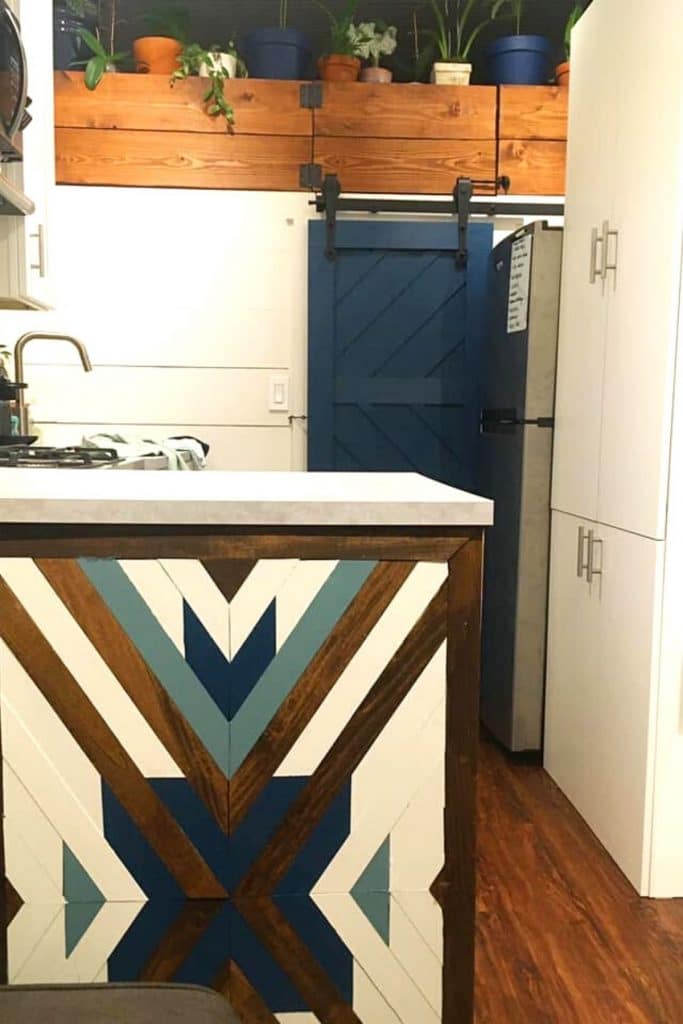 Kitchen counter in tiny home