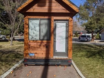 Front of tiny home