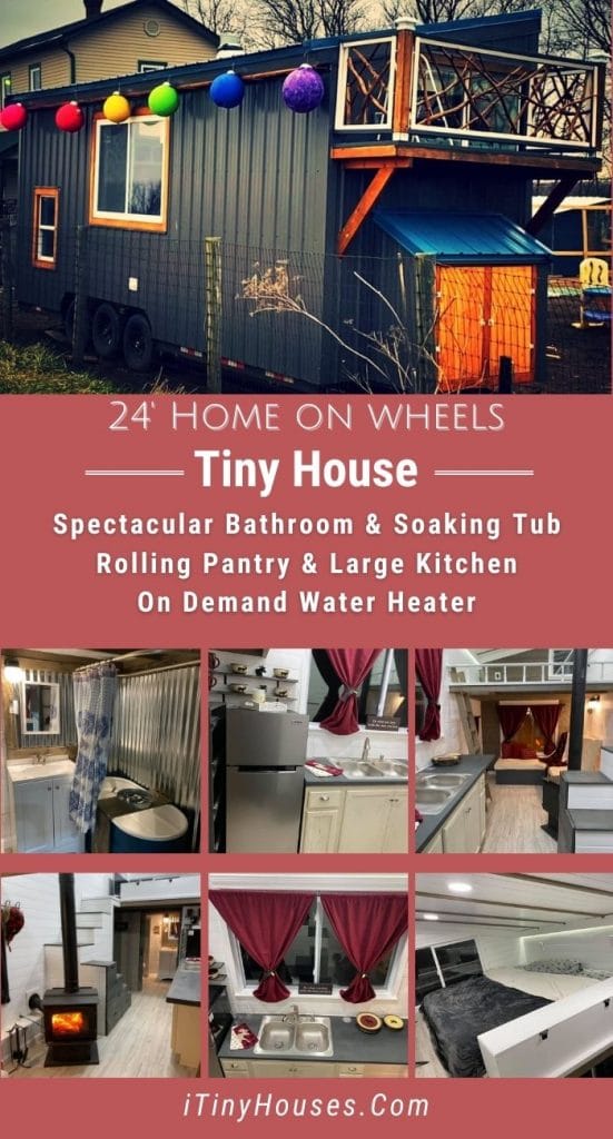 Tiny house on wheels collage