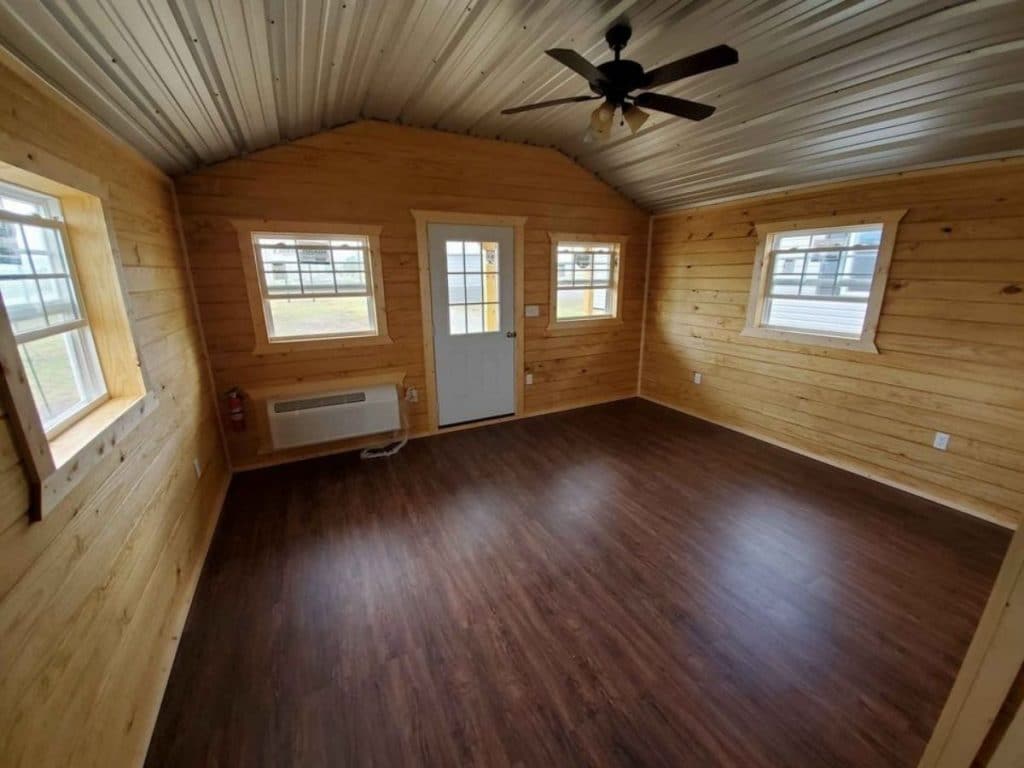 Tiny cabin living room
