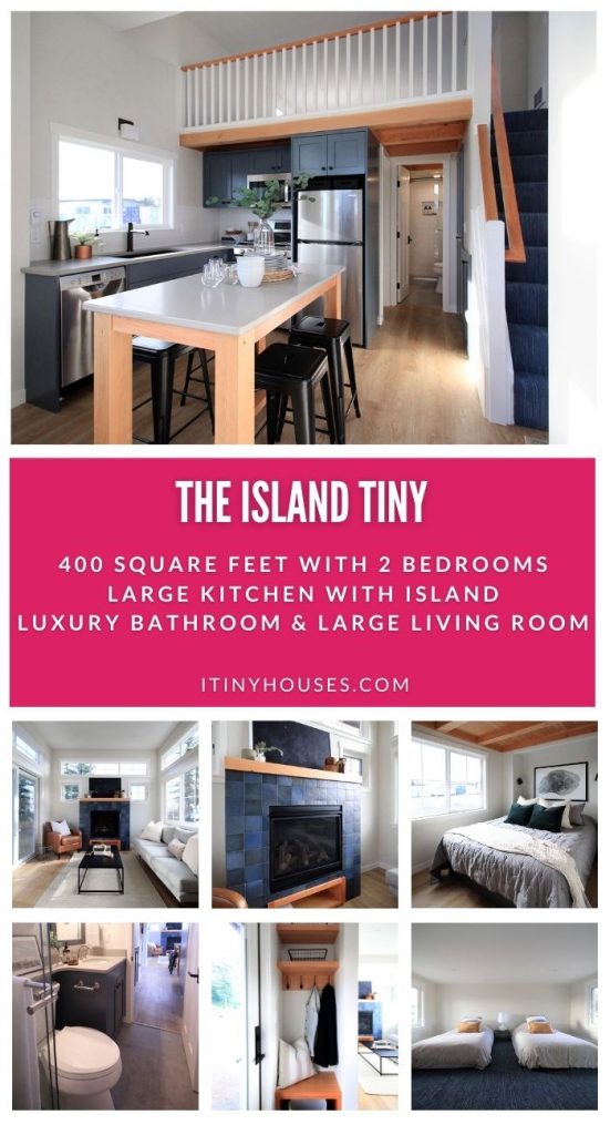 Island tiny interior house pictures collage