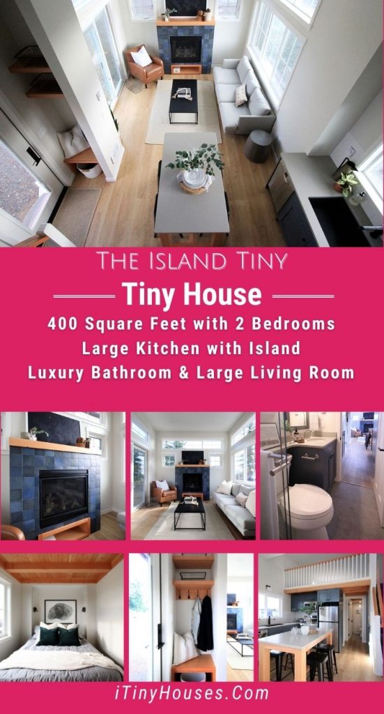 Island tiny interior house pictures collage