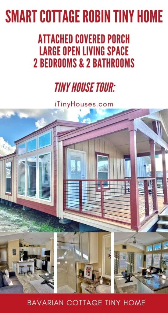 Smart cottage tiny home collage