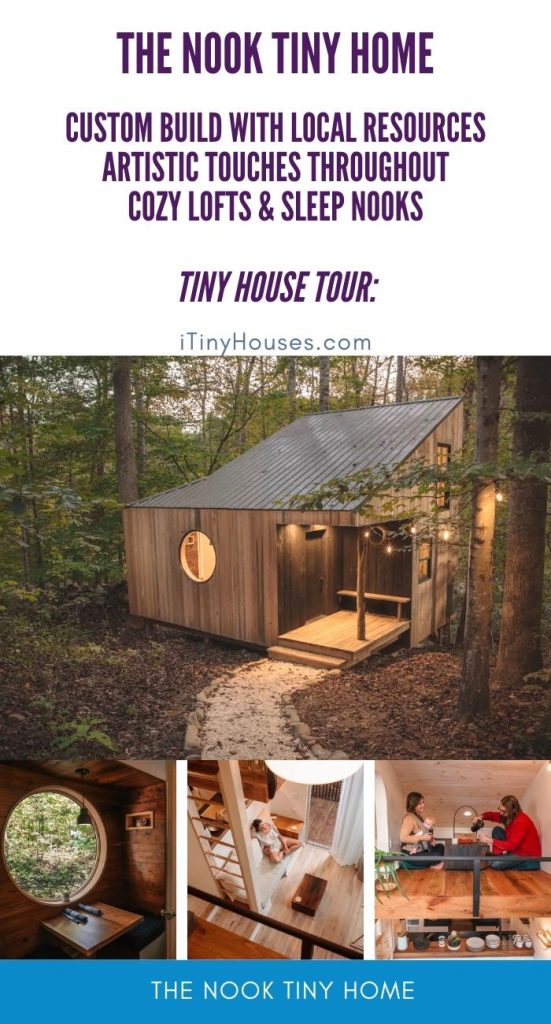 The Nook tiny house collage image