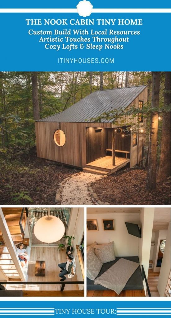 The Nook tiny house collage image