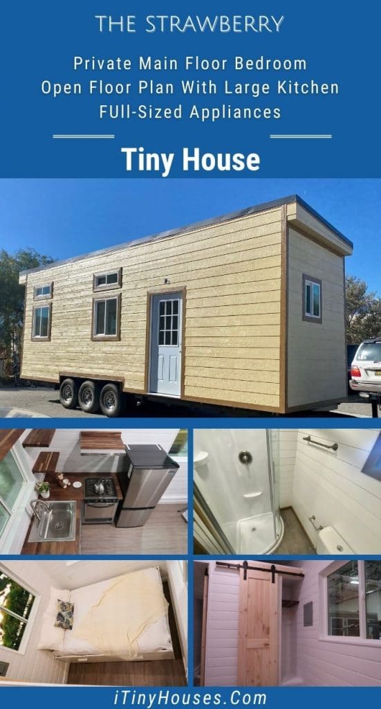 Strawberry tiny house collage