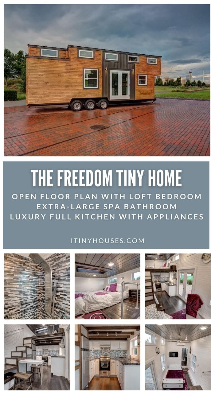 The Alabama Freedom Tiny Home is Luxury on Wheels with Spa Bathroom