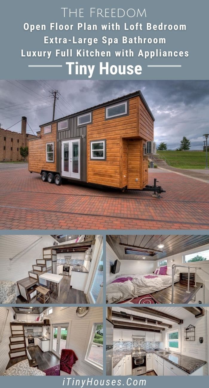 The Alabama Freedom Tiny Home is Luxury on Wheels with Spa Bathroom