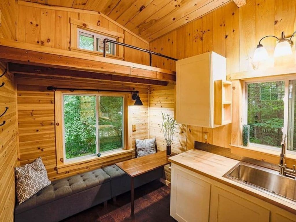 This 19' Massachusetts Tiny Home Mixes Luxury with Rustic Design