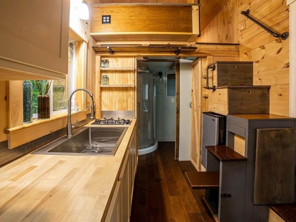 This 19' Massachusetts Tiny Home Mixes Luxury with Rustic Design