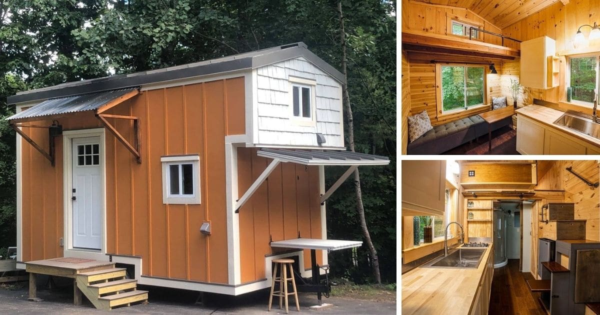 This 19' Massachusetts Tiny Home Mixes Luxury with Rustic Design